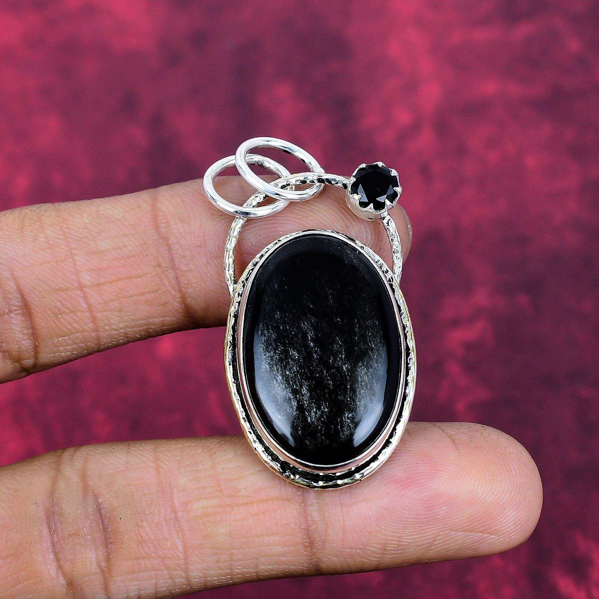 Black Tourmaline & Black Spinel Pendant Gemstone Jewelry, 925 Solid Sterling Silver Pendant, Handmade Amazing Pendant Jewelry 1.96 Inches
Black Tourmaline & Black Spinel Pendant Gemstone Jewelry, 925 Solid Sterling Silver Pendant, Handmade Amazing Pendant Jewelry 1.96 Inches