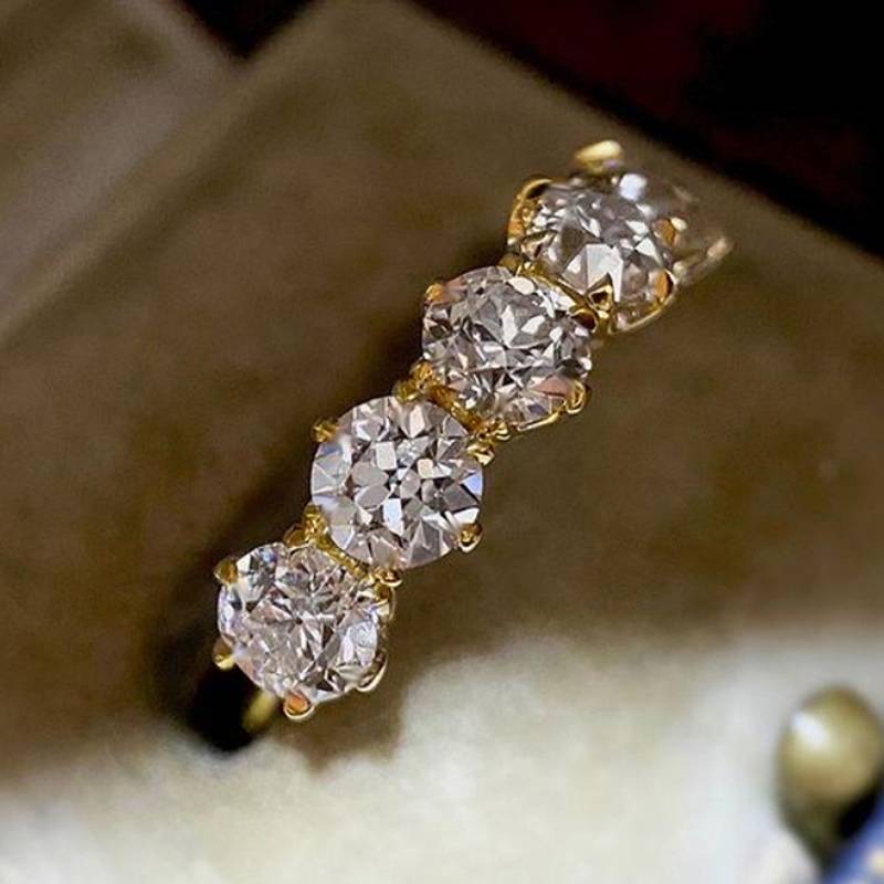 Huitan Simple Style Women Gold Color Ring Inlaid Brilliant CZ Fashion Luxury Wedding Party Versatile Accessories Chic Zircon 6
Huitan Simple Style Women Gold Color Ring Inlaid Brilliant CZ Fashion Luxury Wedding Party Versatile Accessories Chic Zircon 6