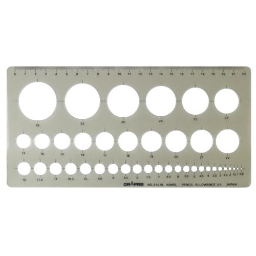 Drapas Template Circle Ruler (Large) 31-101 E-101
Drapas Template Circle Ruler (Large) 31-101 E-101