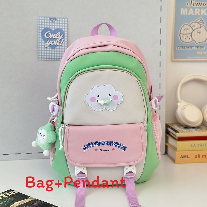 Cute Multicolor Letter Bookbag With Nylon Material And Ergonomic Shoulder Straps For School And Travel Pink Green
Cute Multicolor Letter Bookbag With Nylon Material And Ergonomic Shoulder Straps For School And Travel Pink Green