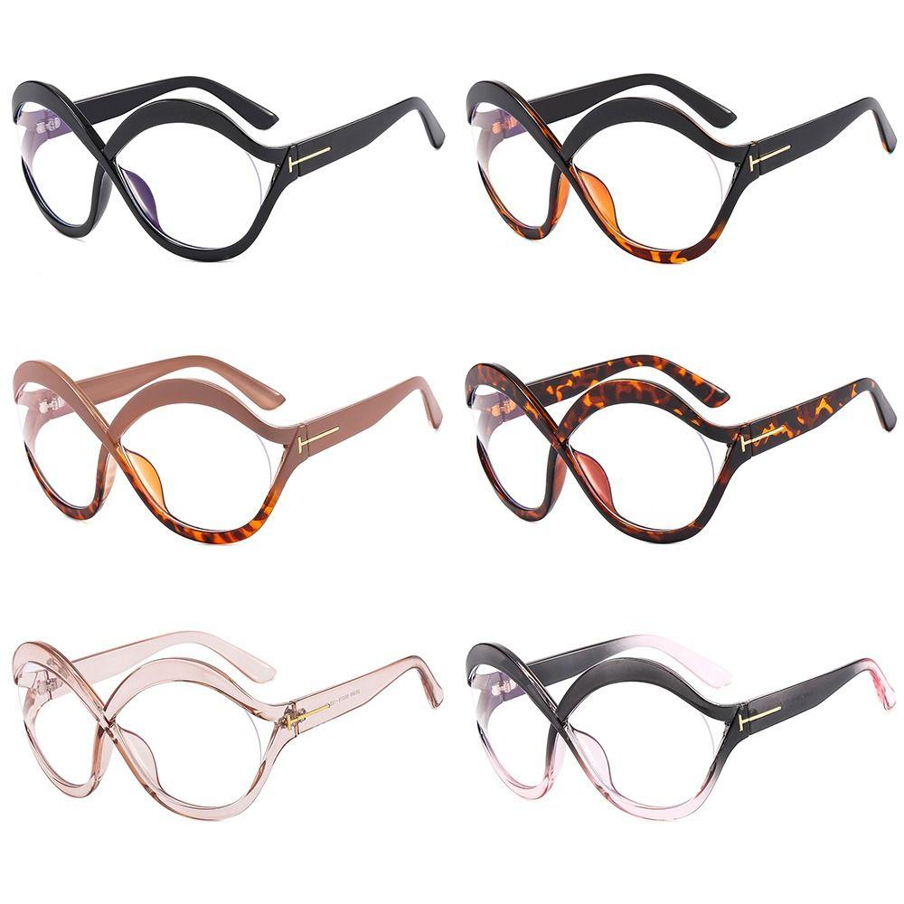 Flat Mirror Computer Eyewear Vintage Eyeglasses Hollow Frame Oversized Anti-blue Light Glasses
Flat Mirror Computer Eyewear Vintage Eyeglasses Hollow Frame Oversized Anti-blue Light Glasses
