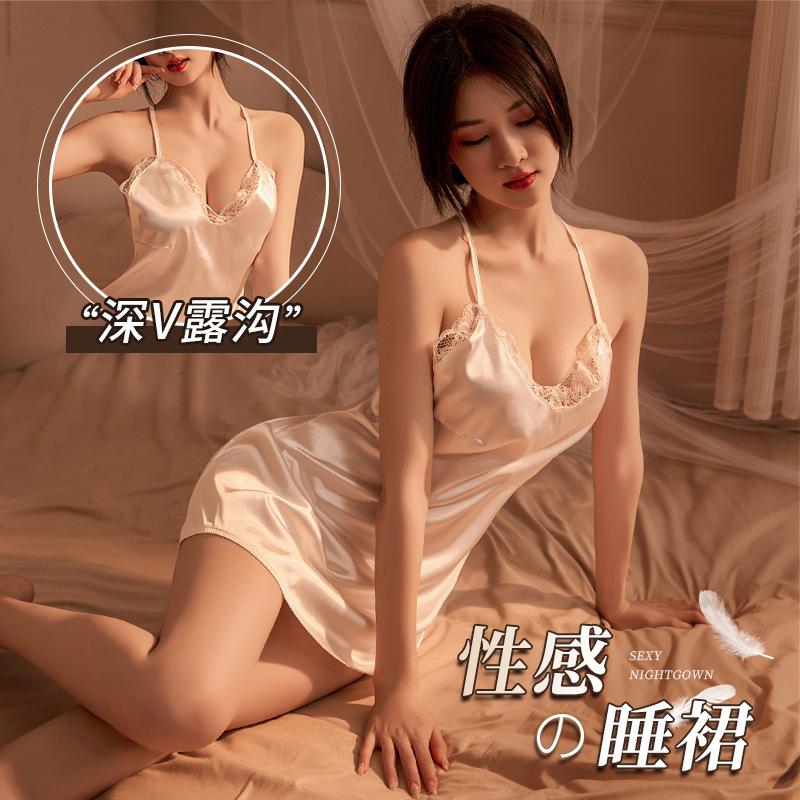 Sexy lingerie sm sexy suspender lace nightdress seduction women s home pajama set One size fits all білий
Sexy lingerie sm sexy suspender lace nightdress seduction women s home pajama set One size fits all білий