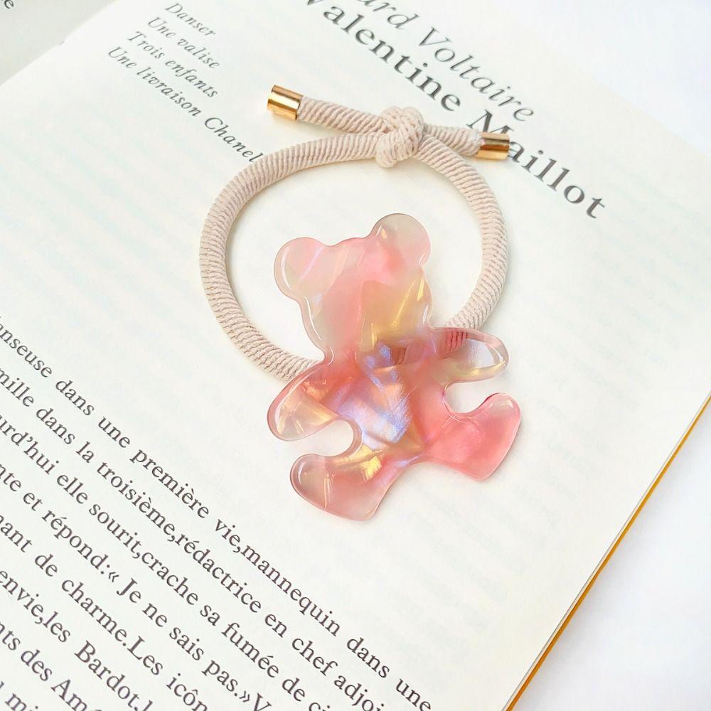 Acetic Acid Bear Hair Tie Colorful Cute Rubber Band Trendy Cartoon Hair Rope Daily 
Acetic Acid Bear Hair Tie Colorful Cute Rubber Band Trendy Cartoon Hair Rope Daily
