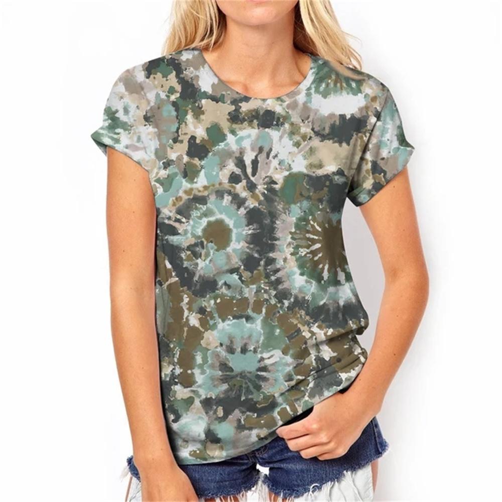 Simple O-neck 3D Tie Dye Gradient 3D Paint Funny Pattern Casual Women s T Shirt Summer Short Sleeved Fashion Ladies Top S
Simple O-neck 3D Tie Dye Gradient 3D Paint Funny Pattern Casual Women s T Shirt Summer Short Sleeved Fashion Ladies Top S