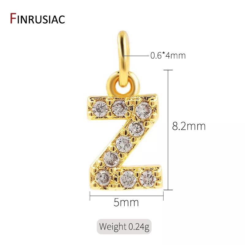 Trendy 14K Gold Plated Brass Cubic Zirconia Crystal Pendants for Women 26 Letters Charms Necklace Earring Making Accessories 2 pieces
Trendy 14K Gold Plated Brass Cubic Zirconia Crystal Pendants for Women 26 Letters Charms Necklace Earring Making Accessories 2 pieces