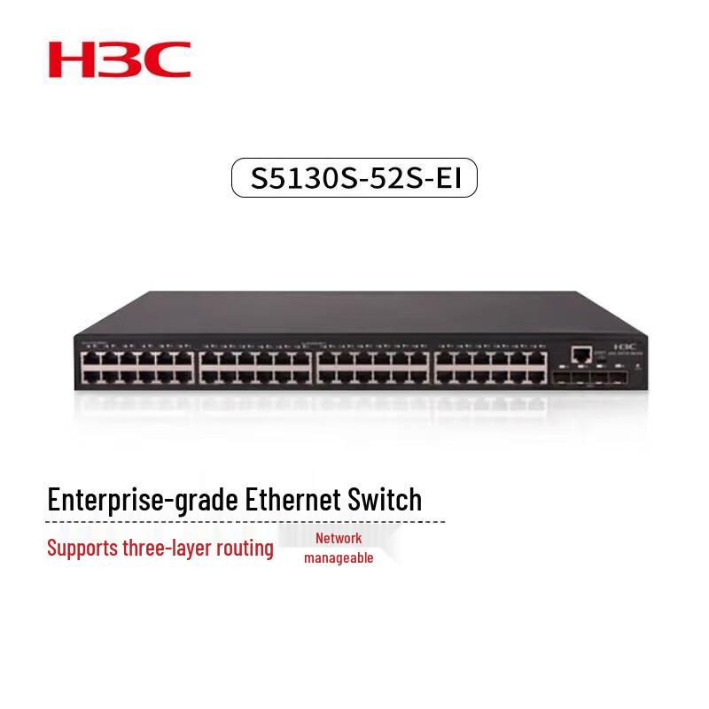 H3C S5130S-52S-EI Enterprise 52-Port 10G Managed Switch
H3C S5130S-52S-EI Enterprise 52-Port 10G Managed Switch