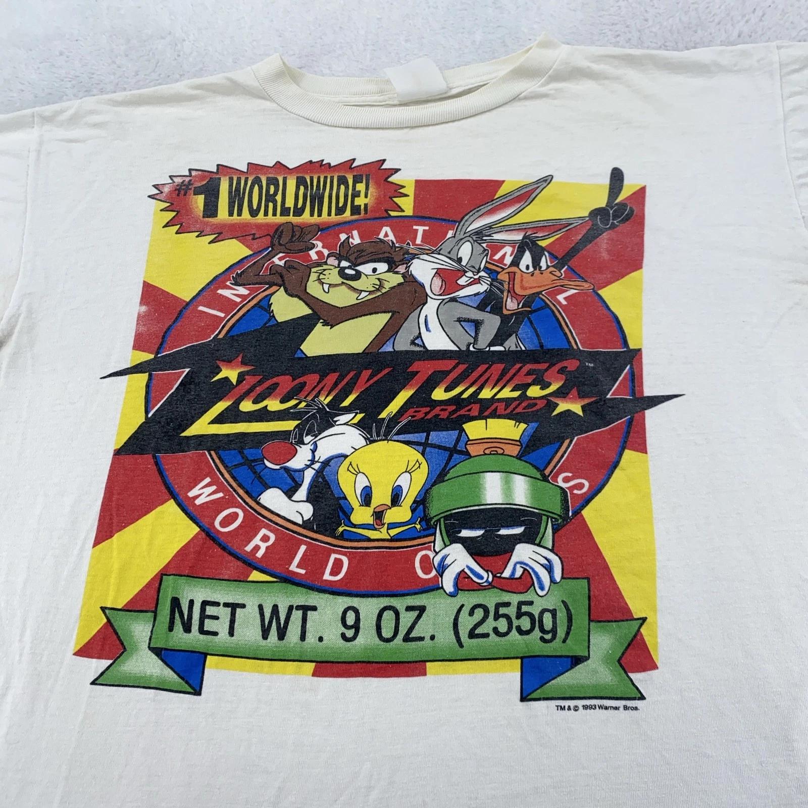 Vintage Looney Tunes T-Shirt Mens BOXY XL White Cartoon Graphic Bugs Bunny 90s 3XL
Vintage Looney Tunes T-Shirt Mens BOXY XL White Cartoon Graphic Bugs Bunny 90s 3XL