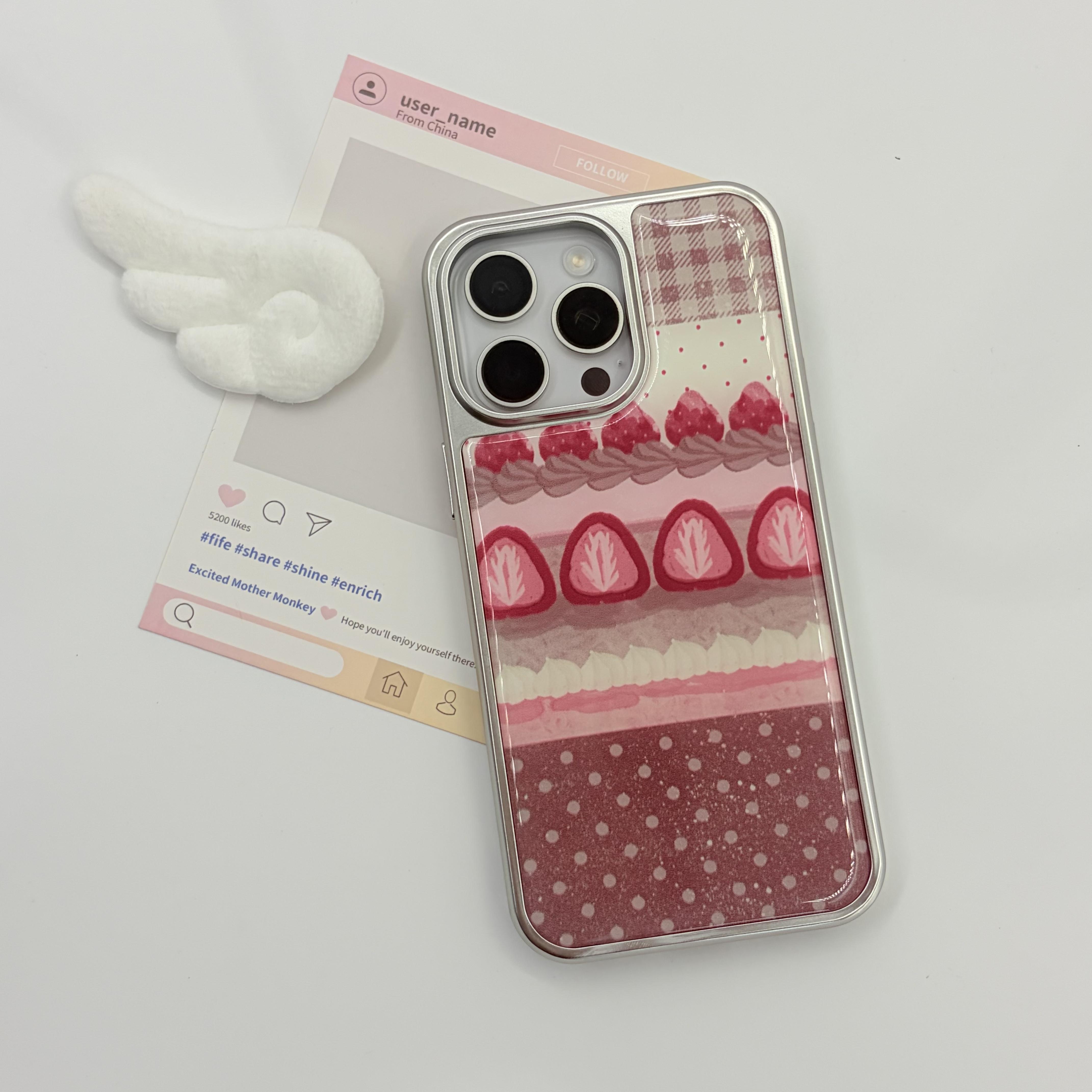 Милый чехол для телефона в виде клубничного торта для iPhone 17 16e 16 15 14 13 12 11 Air Pro Max X XR XSMAX 8 7 Plus Роскошная прозрачная мягкая задняя крышка iPhone 11
Милый чехол для телефона в виде клубничного торта для iPhone 17 16e 16 15 14 13 12 11 Air Pro Max X XR XSMAX 8 7 Plus Роскошная прозрачная мягкая задняя крышка iPhone 11