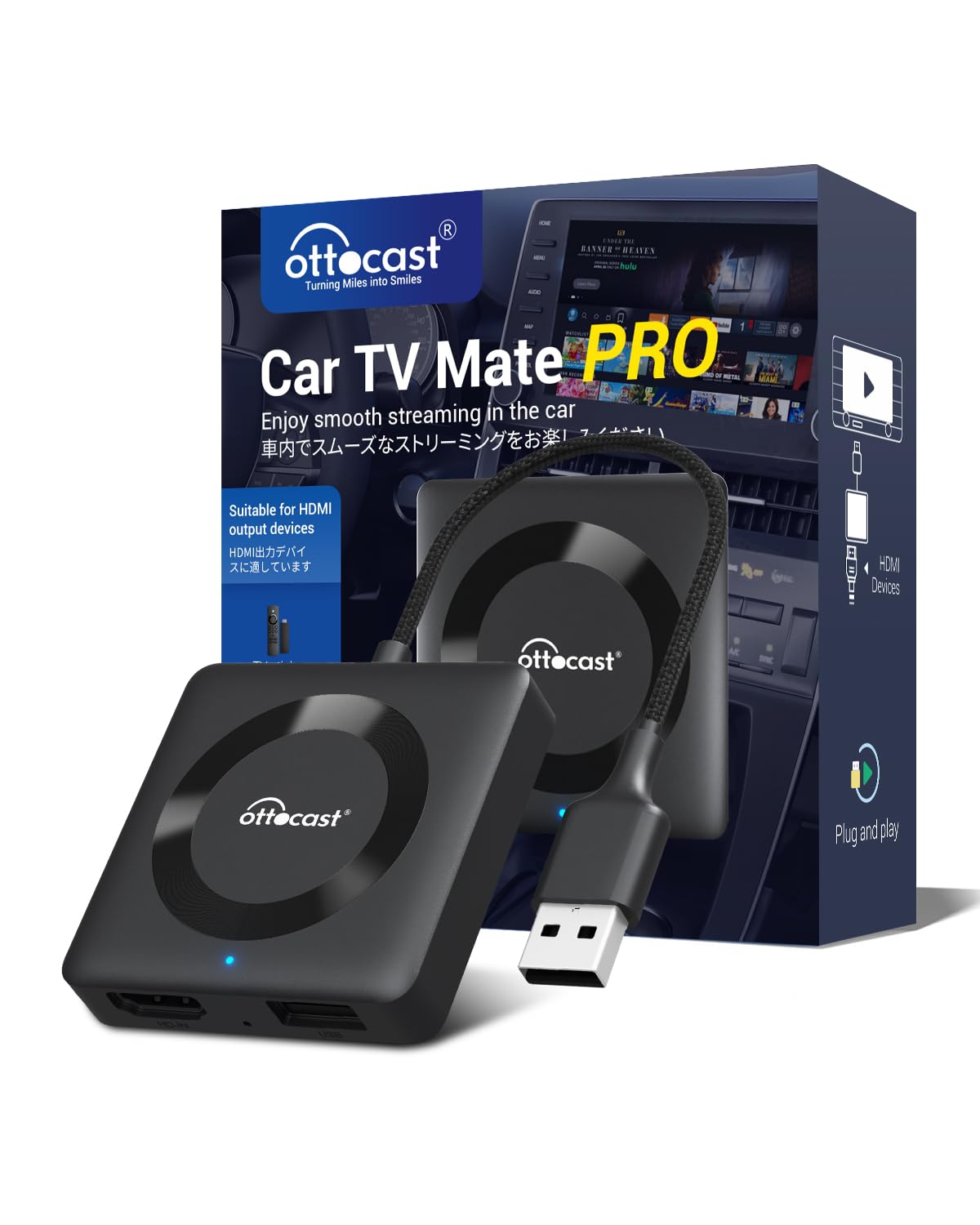 Официальный Ottocast Car TV Mate новый адаптер Fire TV stick для HDMI и видео Совместим с автомобилями 2016 года выпуска и новее, оснащенными оригинальным проводным чёрный
Официальный Ottocast Car TV Mate новый адаптер Fire TV stick для HDMI и видео Совместим с автомобилями 2016 года выпуска и новее, оснащенными оригинальным проводным чёрный