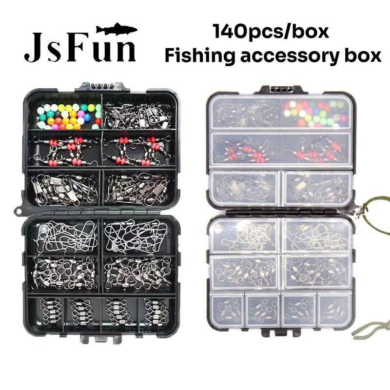 140pcs of Luya Fishing Accessories Fishing Gear Set Cross-Border Swivel Connector Sea Fishing Rock Fishing Set Box
140pcs of Luya Fishing Accessories Fishing Gear Set Cross-Border Swivel Connector Sea Fishing Rock Fishing Set Box
