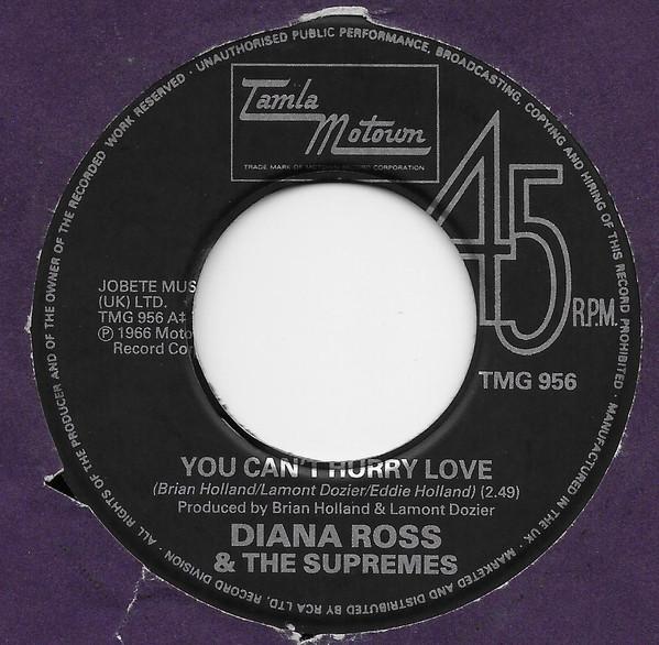 7inch Record SUPREMES - You Can t Hurry Love / The Happenin TMG956 Tamla Motown UK Soul/Funk Used
7inch Record SUPREMES - You Can t Hurry Love / The Happenin TMG956 Tamla Motown UK Soul/Funk Used