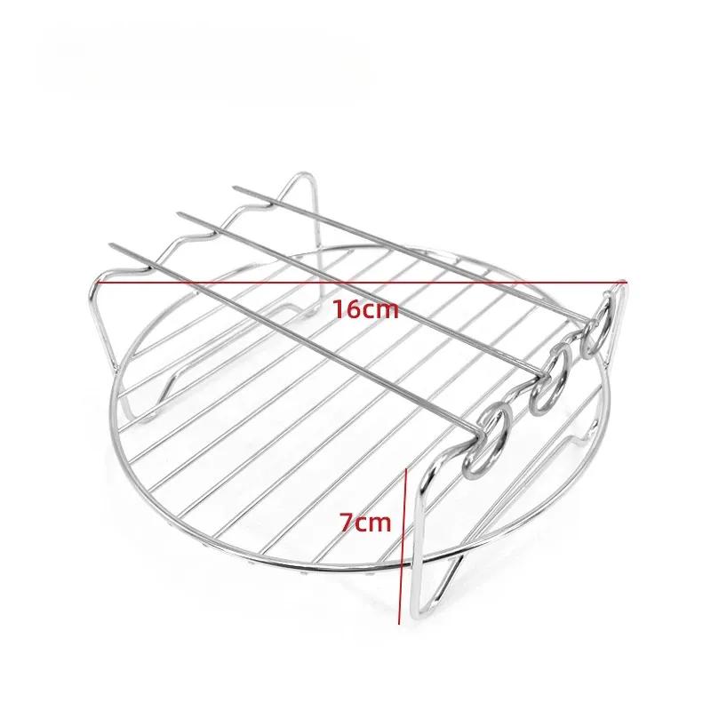 Набор решеток для аэрофритюрницы 7 дюймов Универсальная решетка для гриля Двухъярусная решетка с шампурами Пароварка Подставка для слива масла для кухни для двухъярусной решетки для гриля 6 inch 3 needle
Набор решеток для аэрофритюрницы 7 дюймов Универсальная решетка для гриля Двухъярусная решетка с шампурами Пароварка Подставка для слива масла для кухни для двухъярусной решетки для гриля 6 inch 3 needle