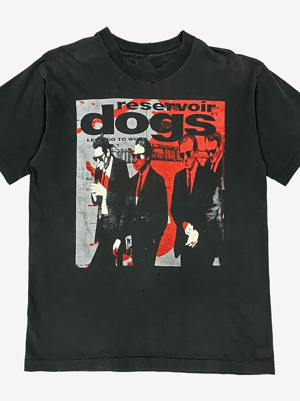 Reservoir Dogs Movie Graphic TShirt Heavyweight Black Tee with Iconic Film Art Unisex Casual Streetwear Breathable Short Sleeve S
Reservoir Dogs Movie Graphic TShirt Heavyweight Black Tee with Iconic Film Art Unisex Casual Streetwear Breathable Short Sleeve S