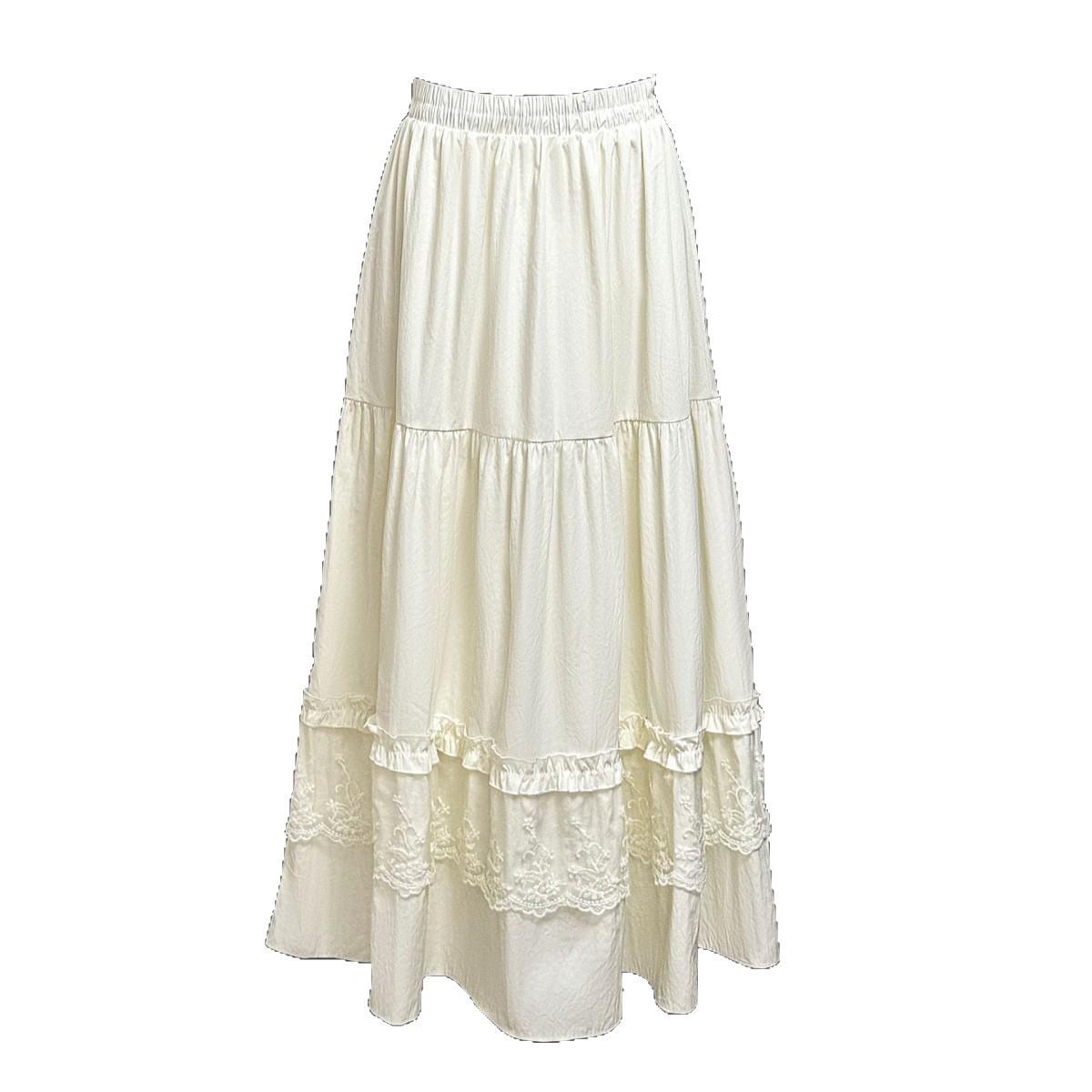 French Lace Ruffled High-Waisted Midi Skirt - Versatile Spring/Summer Vacation Wear One Size абрикосовий
French Lace Ruffled High-Waisted Midi Skirt - Versatile Spring/Summer Vacation Wear One Size абрикосовий