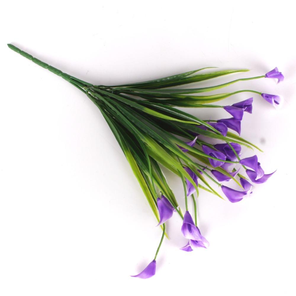 Plastic Mini Artificial Calla Wedding Lily Aquatic New 25 Heads/Bouquet Table Decoration фиолетовый
Plastic Mini Artificial Calla Wedding Lily Aquatic New 25 Heads/Bouquet Table Decoration фиолетовый