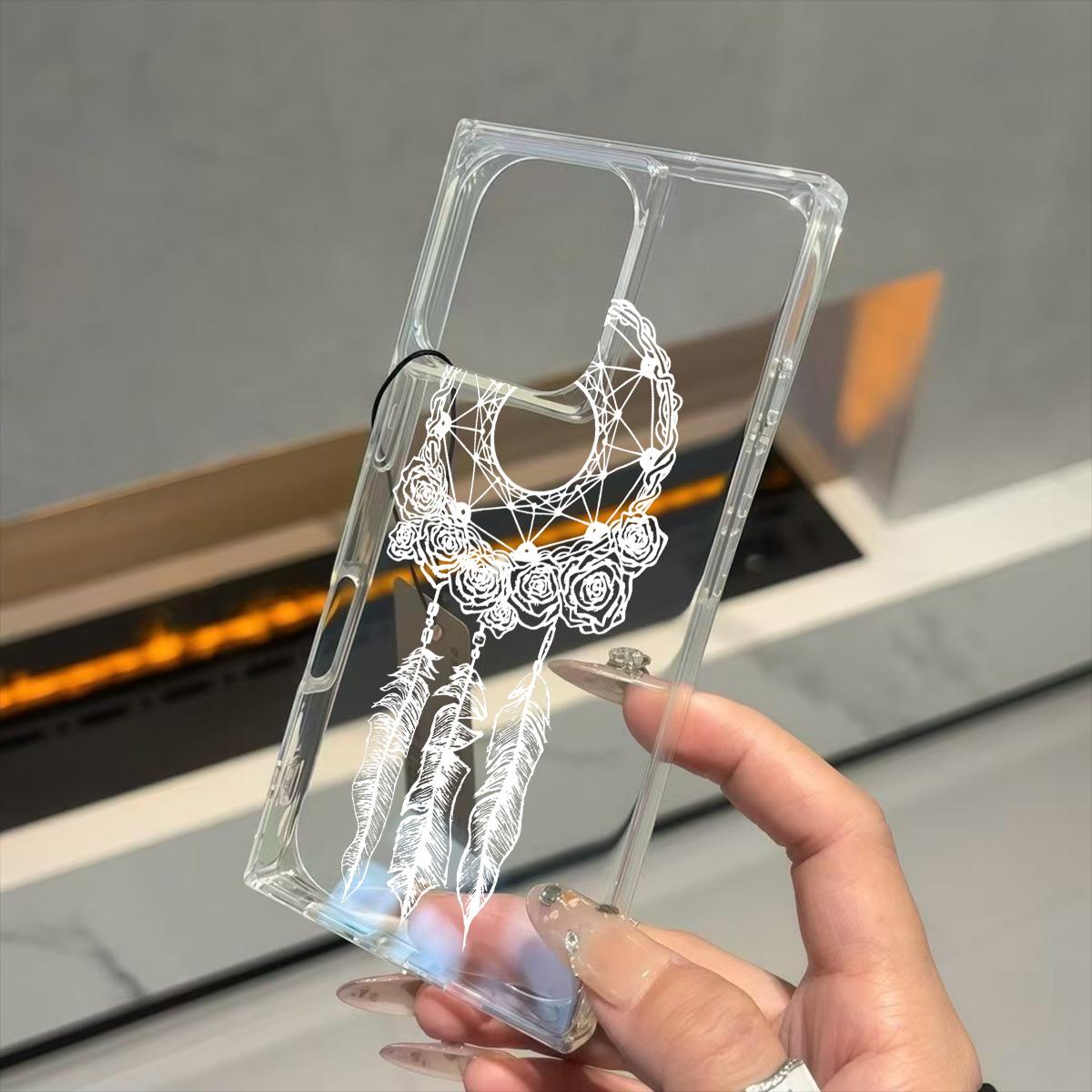 Clear Square Back Tube Case Protection For iPhone 12 16 ProMax 15 Plus 11 14 Pro Max 13 Anti-Oxygen,White Floral Feather Wreath Pattern Casing iphone 11 ProMax
Clear Square Back Tube Case Protection For iPhone 12 16 ProMax 15 Plus 11 14 Pro Max 13 Anti-Oxygen,White Floral Feather Wreath Pattern Casing iphone 11 ProMax