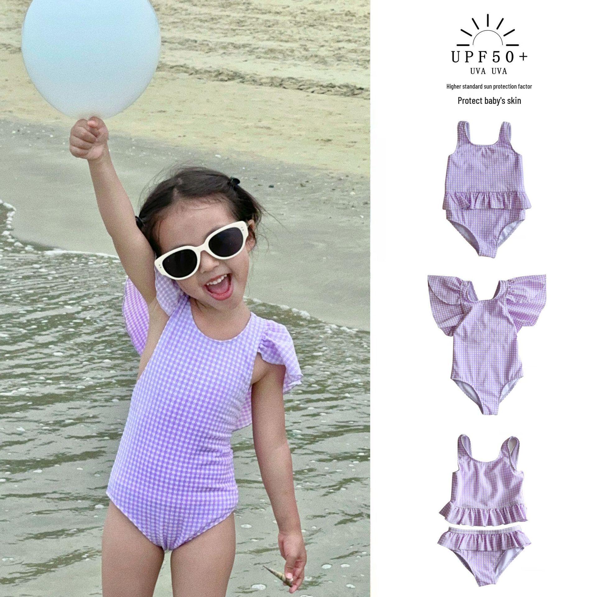 2025 New Girls Lace Split Swimsuit - Sun Protection, Quick-Drying Swimwear for Kids Size 100
2025 New Girls Lace Split Swimsuit - Sun Protection, Quick-Drying Swimwear for Kids Size 100