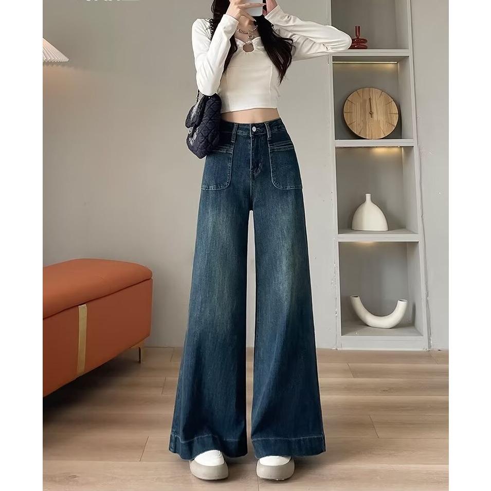 Женские джинсы на осень 2025 года, темно-синие, с высокой посадкой, широкие от бедра - стройнящий свободный крой, длина в пол 2XL: Height 155-165CM (133-145 lbs)
Женские джинсы на осень 2025 года, темно-синие, с высокой посадкой, широкие от бедра - стройнящий свободный крой, длина в пол 2XL: Height 155-165CM (133-145 lbs)