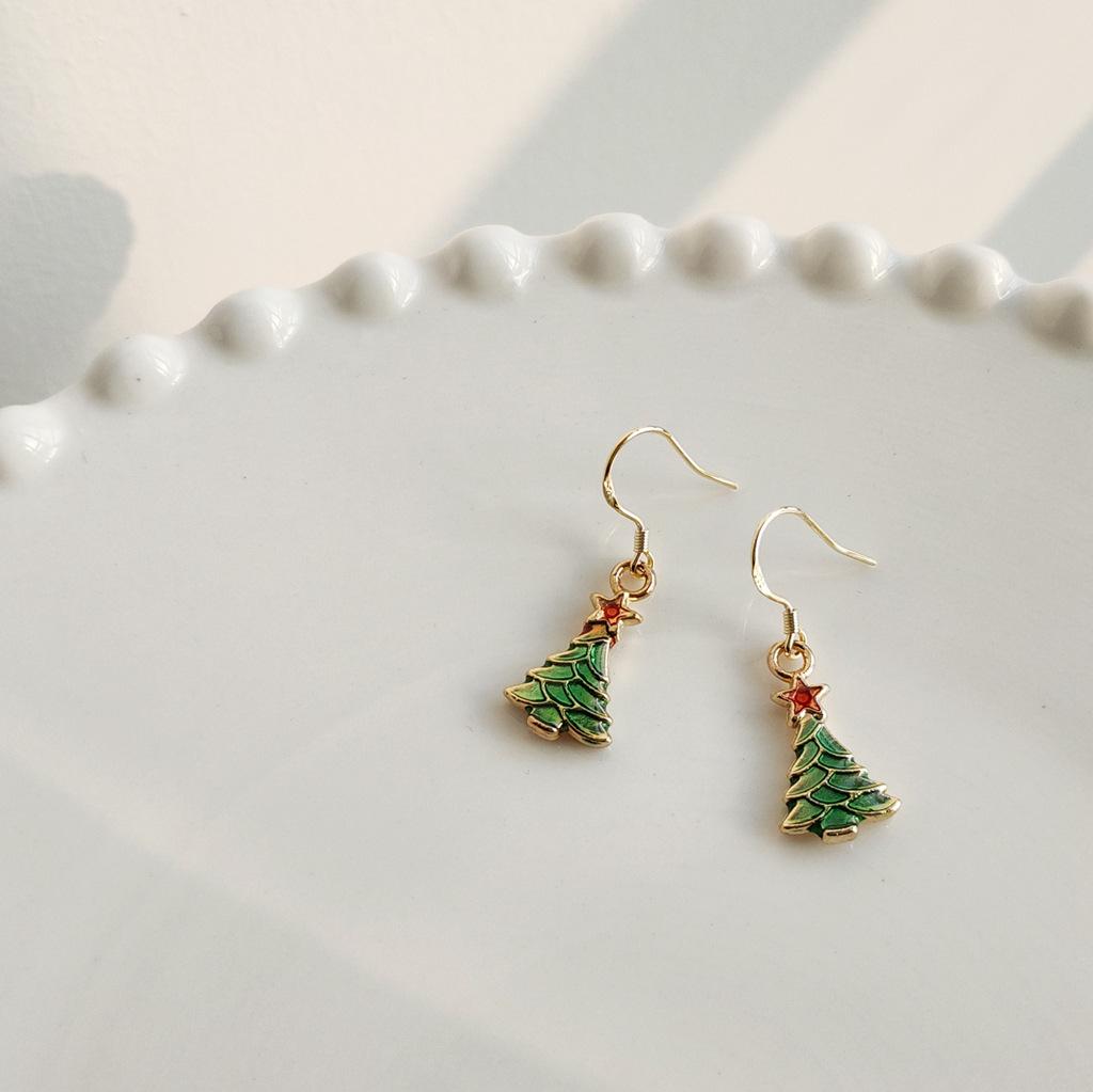 Festive Christmas S925 Silver Needle Women s Drop Glaze Earrings - Elegant Holiday Jewelry.
Festive Christmas S925 Silver Needle Women s Drop Glaze Earrings - Elegant Holiday Jewelry.