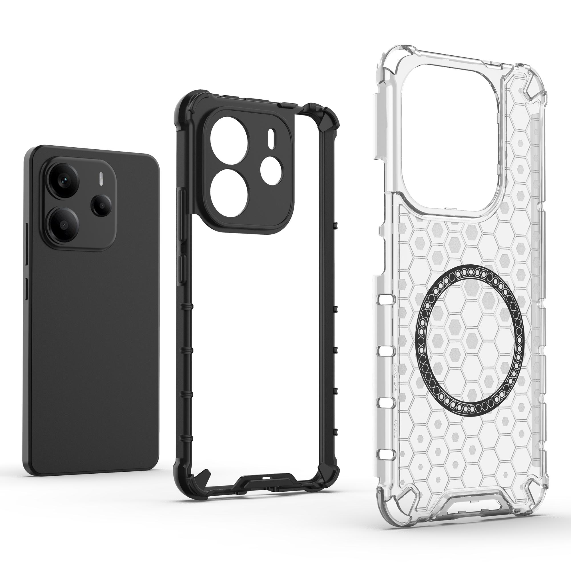 For Xiaomi Redmi Note 14 4G (163.25mm) Case Compatible with MagSafe Honeycomb Design TPU+PC Phone Cover Blue
For Xiaomi Redmi Note 14 4G (163.25mm) Case Compatible with MagSafe Honeycomb Design TPU+PC Phone Cover Blue