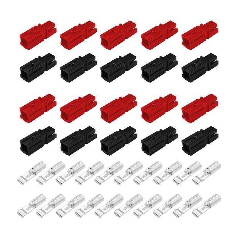 20 PCS Connectors, Quick Disconnect Assortment Kit, Red & Black & Silver Housing, AWG 12-16, Heavy Duty Contact 600V 30A NONE
20 PCS Connectors, Quick Disconnect Assortment Kit, Red & Black & Silver Housing, AWG 12-16, Heavy Duty Contact 600V 30A NONE