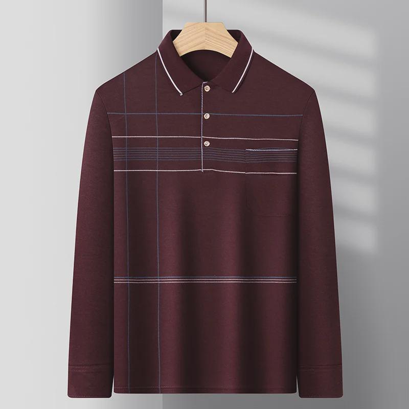 Поло для мужчин среднего возраста: Футболка свободного кроя с длинными рукавами, тонкими лацканами и карманами 4XL бордовый
Поло для мужчин среднего возраста: Футболка свободного кроя с длинными рукавами, тонкими лацканами и карманами 4XL бордовый