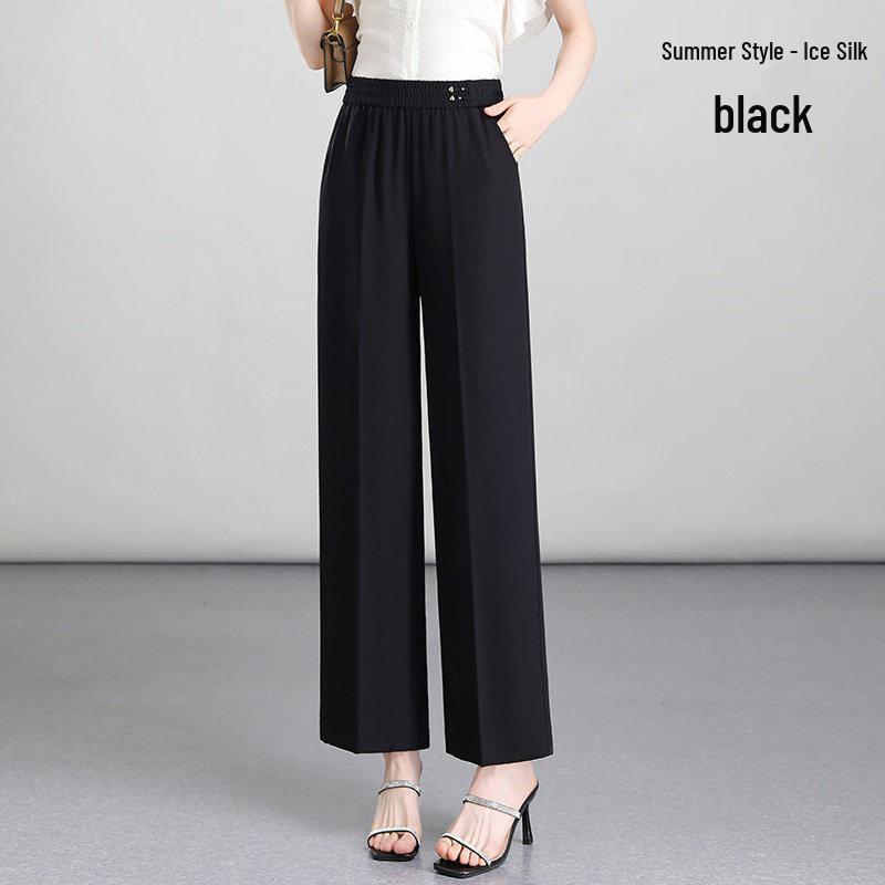 Mom s Ice Silk Pants: Stylish Wide-Leg and Narrow-Leg Options for Middle-Aged Women - Spring/Summer Collection 2XL (Recommended 121-135 jin)
Mom s Ice Silk Pants: Stylish Wide-Leg and Narrow-Leg Options for Middle-Aged Women - Spring/Summer Collection 2XL (Recommended 121-135 jin)