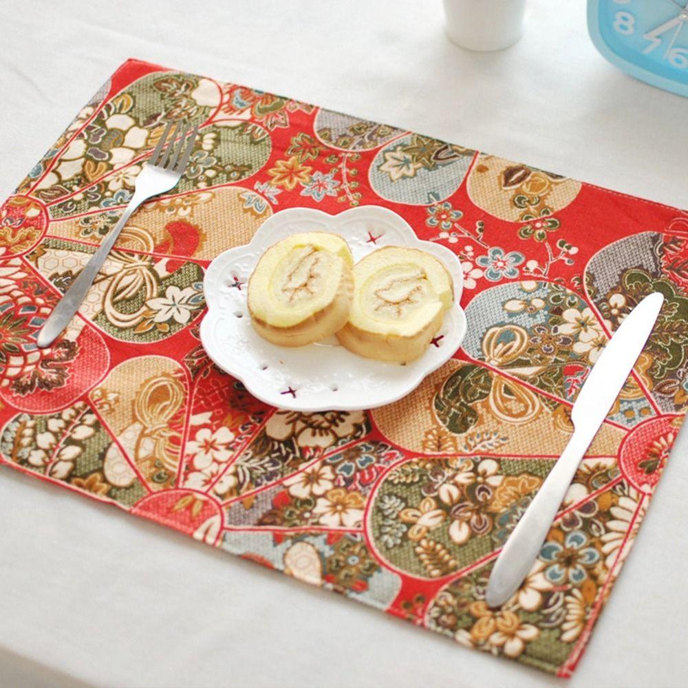 Supplies Double Side Available Household Non-Slip Placemats Fabric Napkin Table Decor Table Mat синий 
Supplies Double Side Available Household Non-Slip Placemats Fabric Napkin Table Decor Table Mat синий