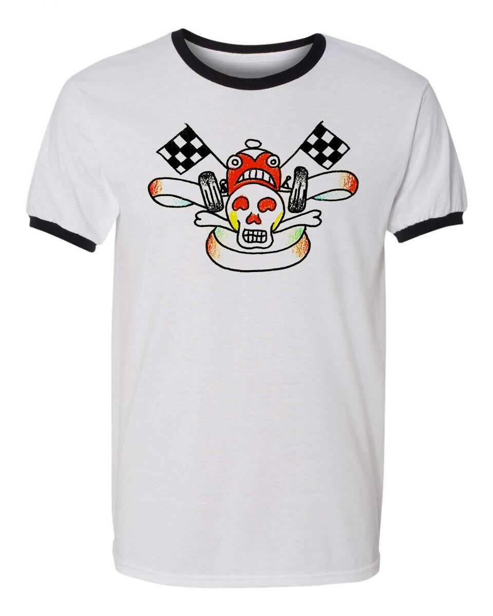 Ringer Tee T shirt Vtg Tattoo Art American Traditional Skull Hot Rod Drag Race 1 5XL різнокольоровий
Ringer Tee T shirt Vtg Tattoo Art American Traditional Skull Hot Rod Drag Race 1 5XL різнокольоровий