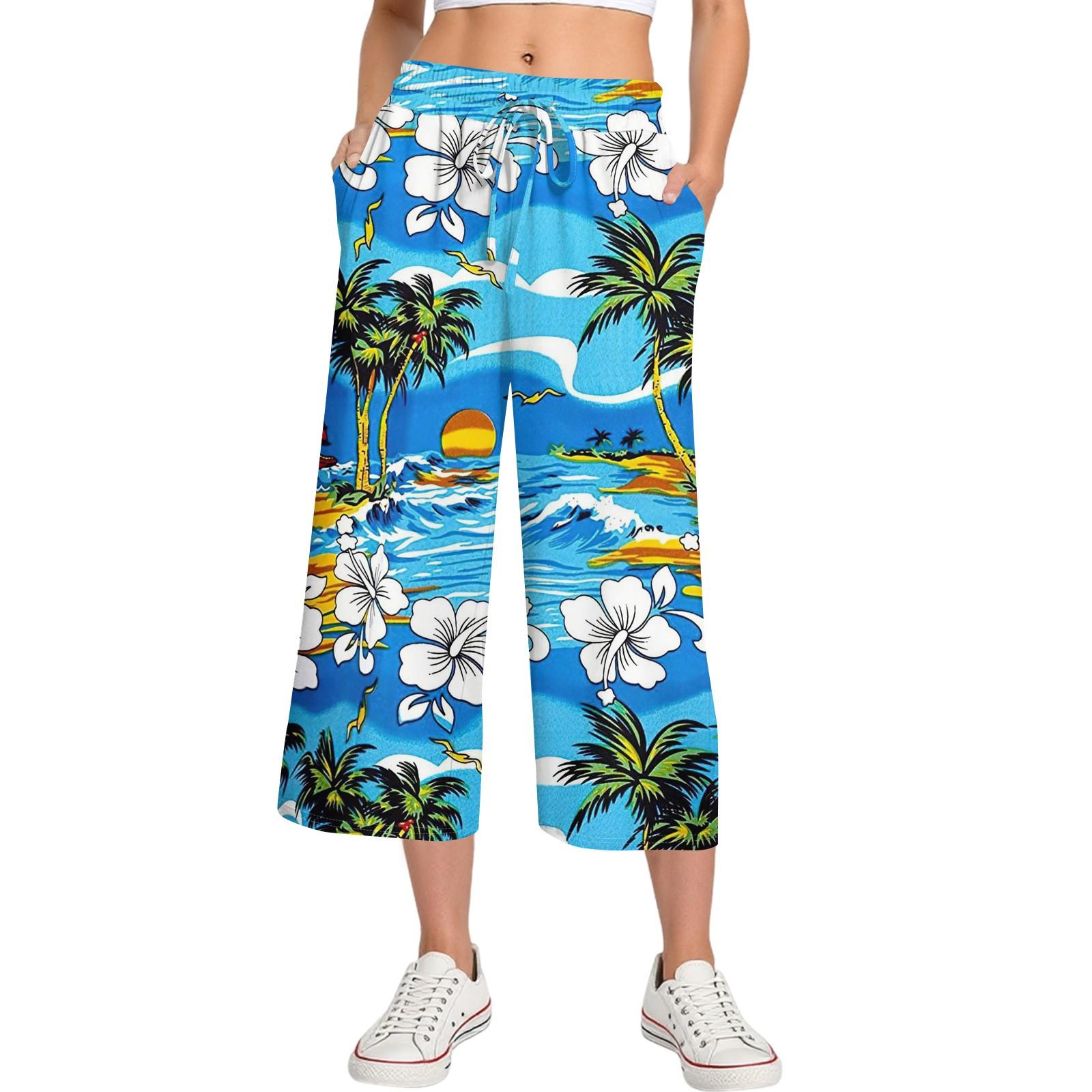 Жіночі літні повсякденні спортивні штани з принтом з високою посадкою, укорочені штани вільного крою L
Жіночі літні повсякденні спортивні штани з принтом з високою посадкою, укорочені штани вільного крою L