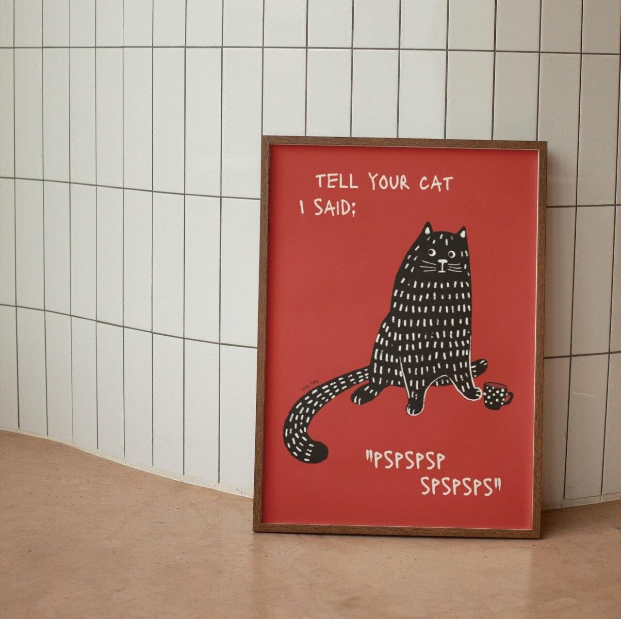 Modern Pop Black Cat Wall Art Print Funny Animal Poster Cute Kitten Illustration With Quotes Canvas Painting Gift Home Decor 20x30cm
Modern Pop Black Cat Wall Art Print Funny Animal Poster Cute Kitten Illustration With Quotes Canvas Painting Gift Home Decor 20x30cm