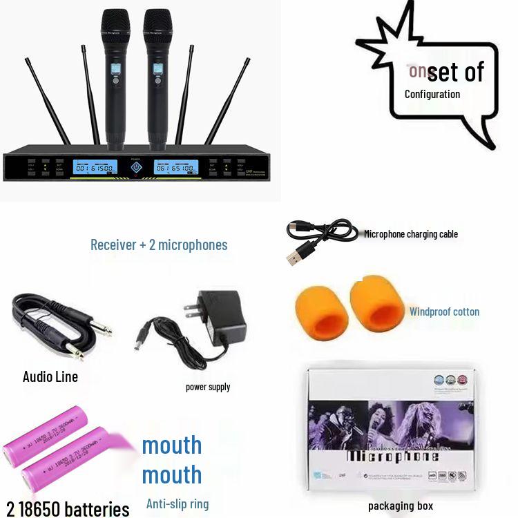 Long Range FM UHF True Diversity Wireless Mic System: Dual Mics for Stage, Events, and Teaching with Free Shipping
Long Range FM UHF True Diversity Wireless Mic System: Dual Mics for Stage, Events, and Teaching with Free Shipping