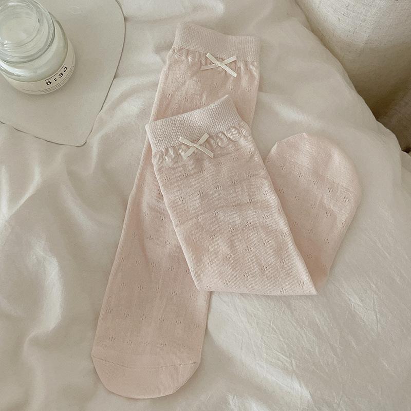Sweet Bow-knotted Socks - Spring/Summer Lightweight Open-weave Eye Holes Tights with Ballet-style Lace-up Stockings 1 pair рожевий
Sweet Bow-knotted Socks - Spring/Summer Lightweight Open-weave Eye Holes Tights with Ballet-style Lace-up Stockings 1 pair рожевий