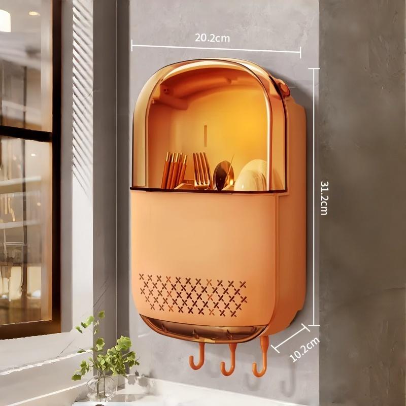 Kitchen Utensil Organizer Wall Mounted Cutlery Holder Kitchen Wall-Mounted Shelf Organizer With Dustproof Cover For Tableware помаранчевий
Kitchen Utensil Organizer Wall Mounted Cutlery Holder Kitchen Wall-Mounted Shelf Organizer With Dustproof Cover For Tableware помаранчевий