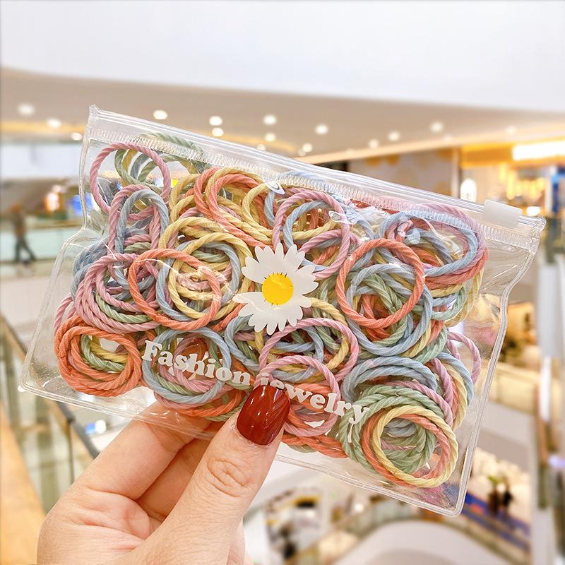 100pcs Children Hair Band New Small Rubber Band Korean Thread Simple Hair Rope Leather Case Headwear Girls Kids Hair Accessories
100pcs Children Hair Band New Small Rubber Band Korean Thread Simple Hair Rope Leather Case Headwear Girls Kids Hair Accessories