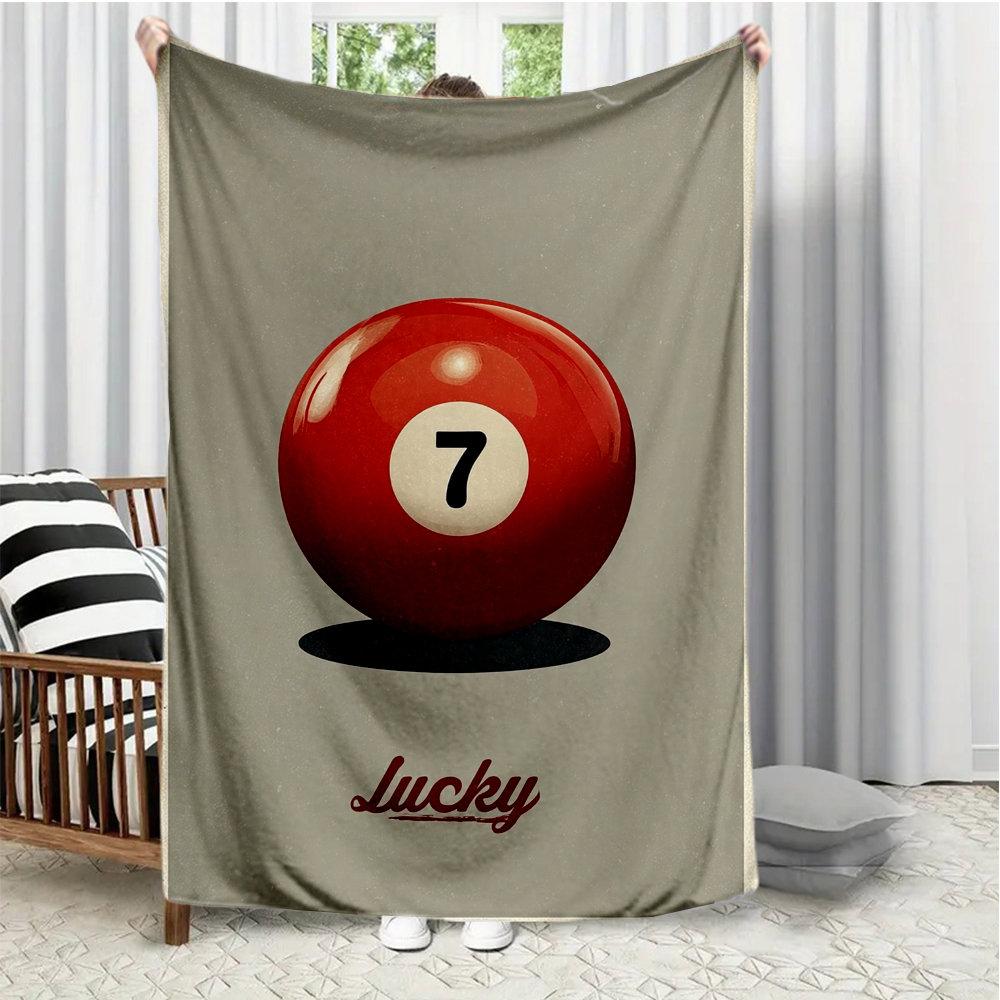Lucky Number 7 Pool Game Flannel printed blanket suitable for all seasons suitable for living room office sofa and travel W40*H60(CM)
Lucky Number 7 Pool Game Flannel printed blanket suitable for all seasons suitable for living room office sofa and travel W40*H60(CM)