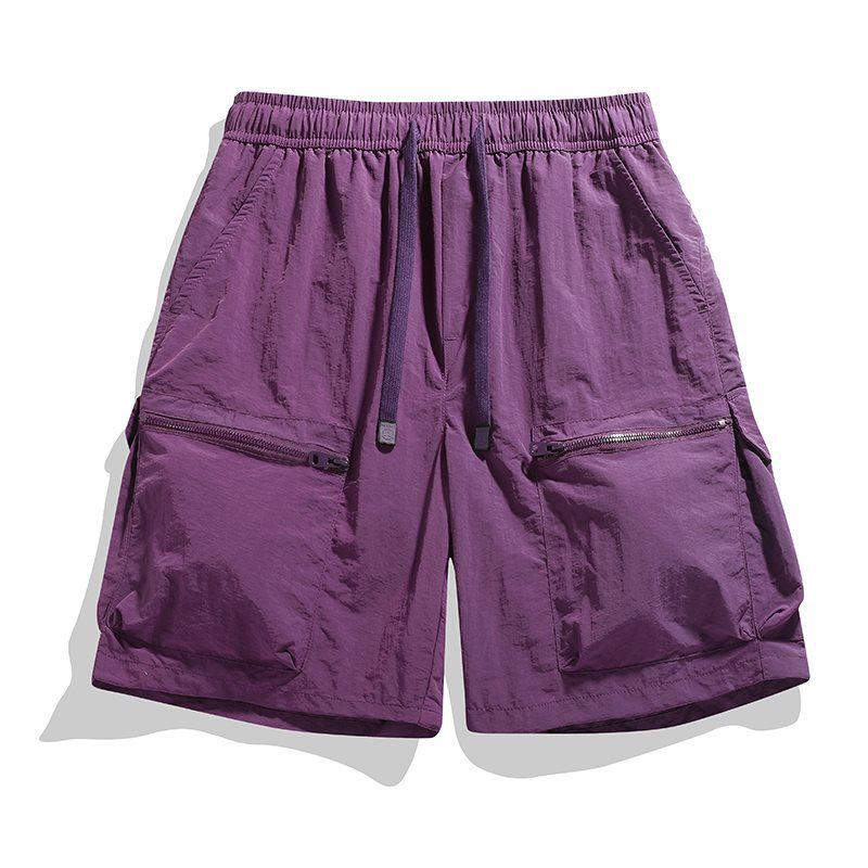 Summer Men s Retro Nylon Workwear Shorts: Loose, Multi-Pocket, Solid Color Large
Summer Men s Retro Nylon Workwear Shorts: Loose, Multi-Pocket, Solid Color Large