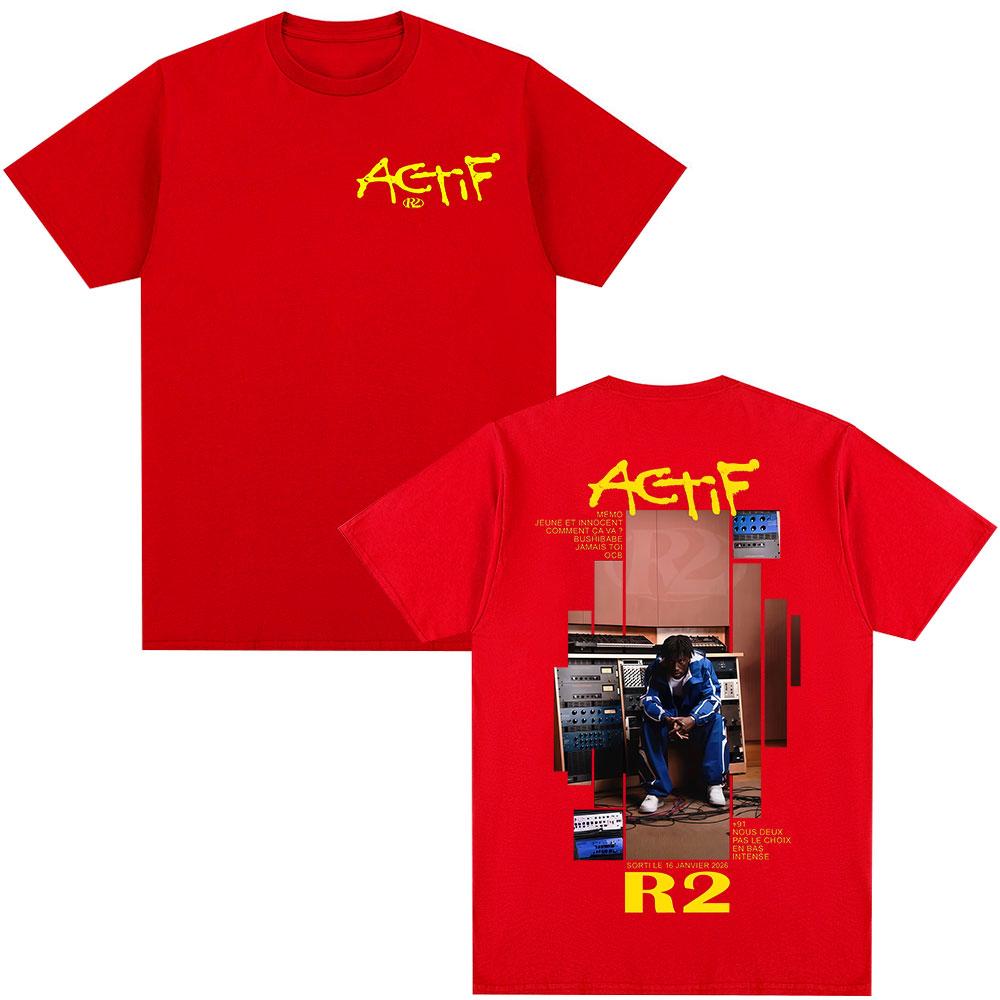 Rapper R2 Actif Album 2026 T Shirts Unisexs Women Clothing Casual Cotton Vintage Tshirt Fashion Harajuku Short Sleeve Tshirts S
Rapper R2 Actif Album 2026 T Shirts Unisexs Women Clothing Casual Cotton Vintage Tshirt Fashion Harajuku Short Sleeve Tshirts S