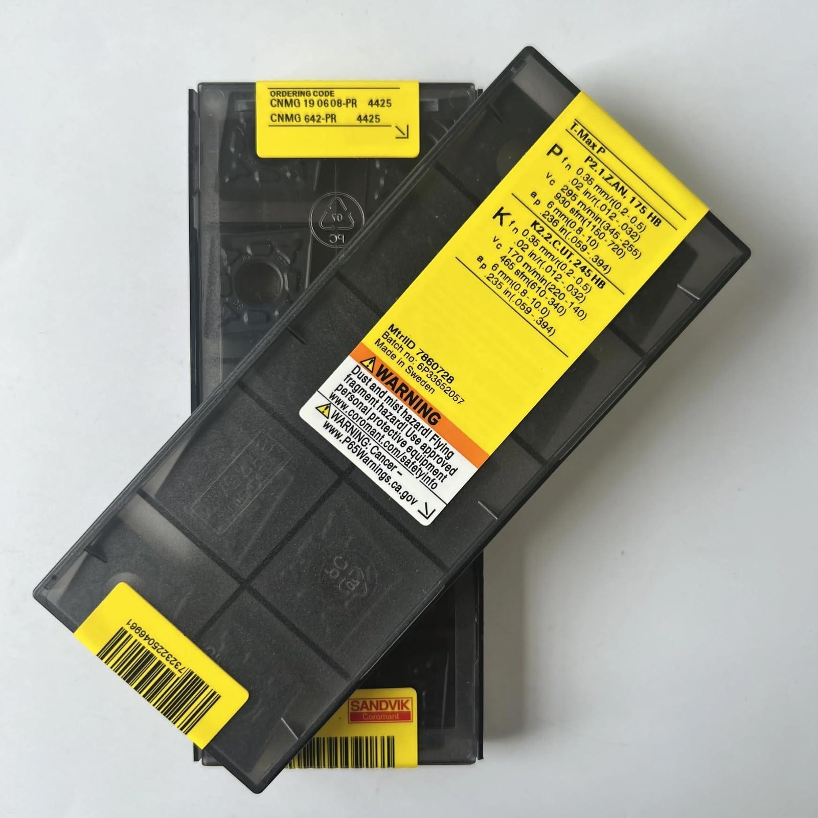 Original Sandvik / CNMG190608-PR 4425 / CNC lathe carbide blade 10 Pcs
Original Sandvik / CNMG190608-PR 4425 / CNC lathe carbide blade 10 Pcs