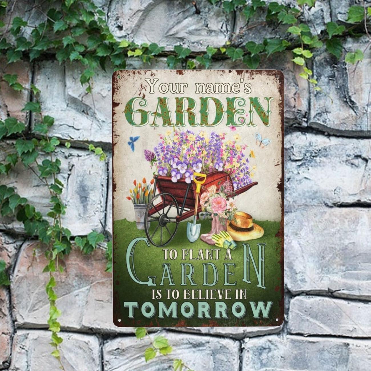 Personalized Custom Metal Garden Sign Outdoor Patio Wall Art Decor Tin Plate білий
Personalized Custom Metal Garden Sign Outdoor Patio Wall Art Decor Tin Plate білий