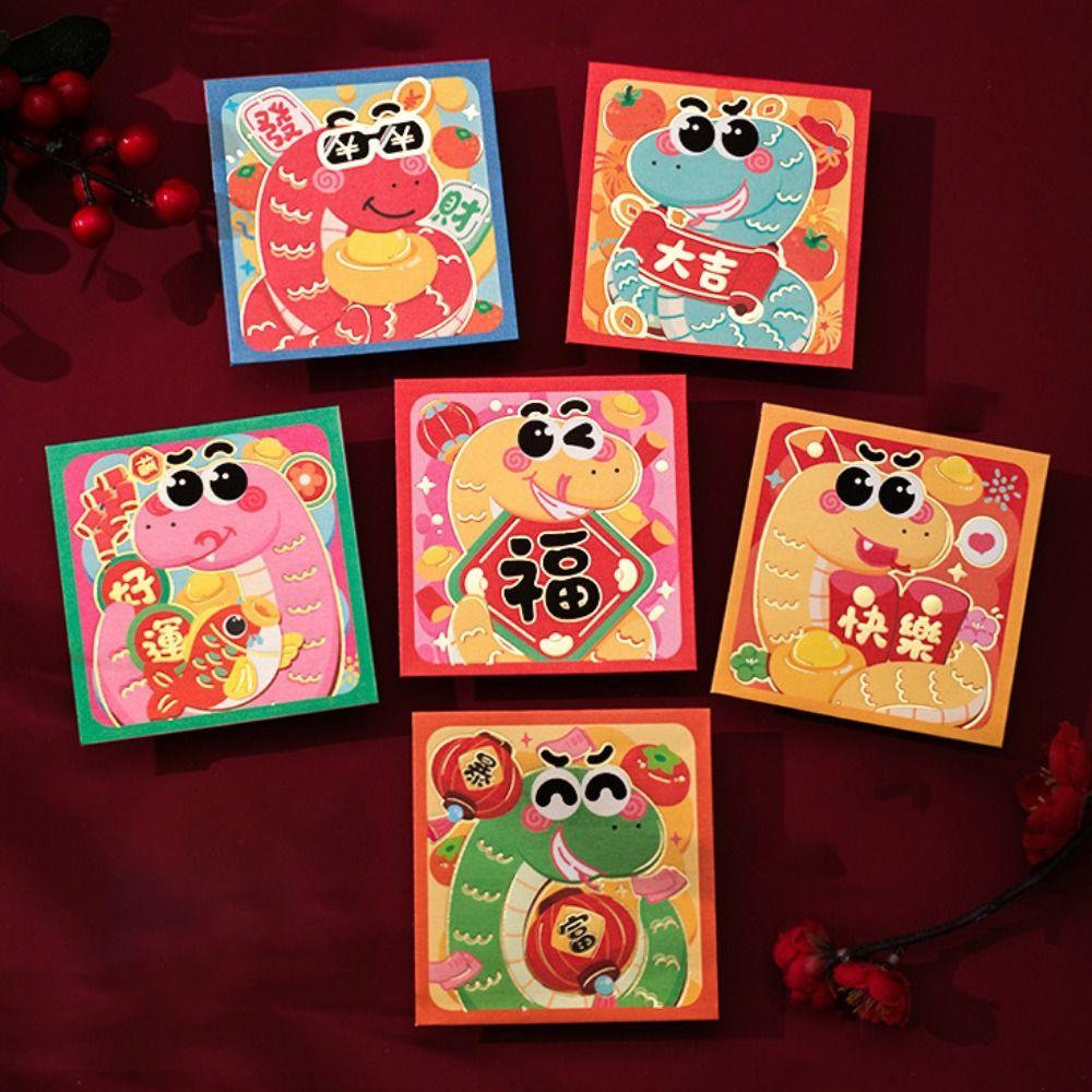 6pcs/set Snake Pattern Mini Red Envelopes Cartoon Lucky Money Bag Mini Money Bag Kids Gift Style 13
6pcs/set Snake Pattern Mini Red Envelopes Cartoon Lucky Money Bag Mini Money Bag Kids Gift Style 13