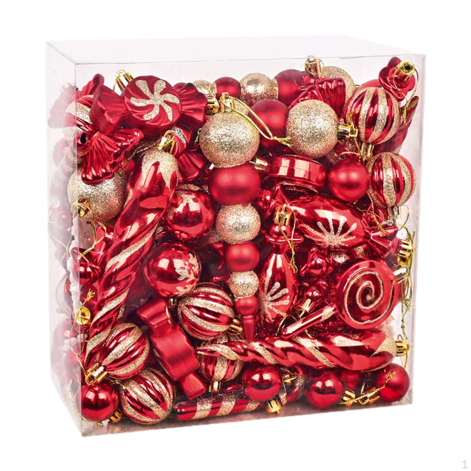 120 шт. Рождественские шары, подвески, декоративные аксессуары, украшения для рождественской елки, ассортимент для
120 шт. Рождественские шары, подвески, декоративные аксессуары, украшения для рождественской елки, ассортимент для