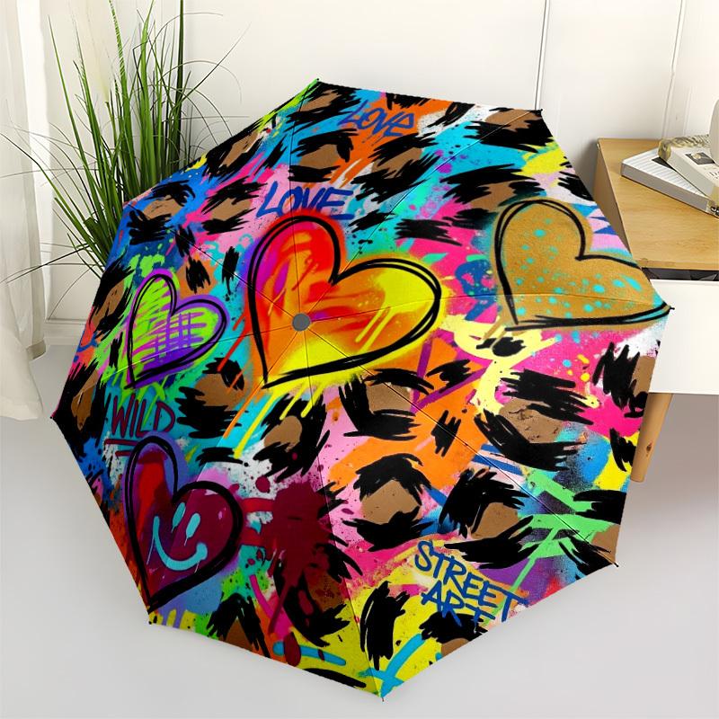 1pc Graffiti Hearts Umbrella Portable Folding Umbrella Durable Iron Frame, Suitable for All Seasons Home Travel Outdoor yy260319019
1pc Graffiti Hearts Umbrella Portable Folding Umbrella Durable Iron Frame, Suitable for All Seasons Home Travel Outdoor yy260319019