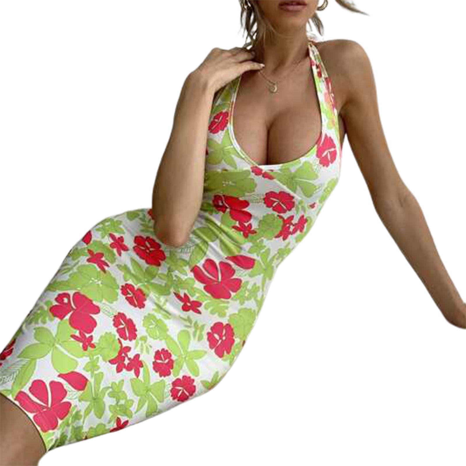 Colorful Drawstring Party Wrap Dress Women Sling Sleeveless Halter Bodycon Club Wear Summer Sexy Basic Mini Dresses L зелений
Colorful Drawstring Party Wrap Dress Women Sling Sleeveless Halter Bodycon Club Wear Summer Sexy Basic Mini Dresses L зелений