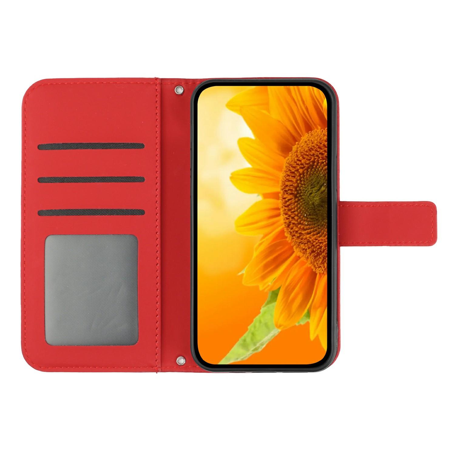 HT04 For Honor X7c 4G/200 Smart 5G Case Sunflower Imprint Leather Wallet Phone Cover with Wrist Strap Wine Red
HT04 For Honor X7c 4G/200 Smart 5G Case Sunflower Imprint Leather Wallet Phone Cover with Wrist Strap Wine Red