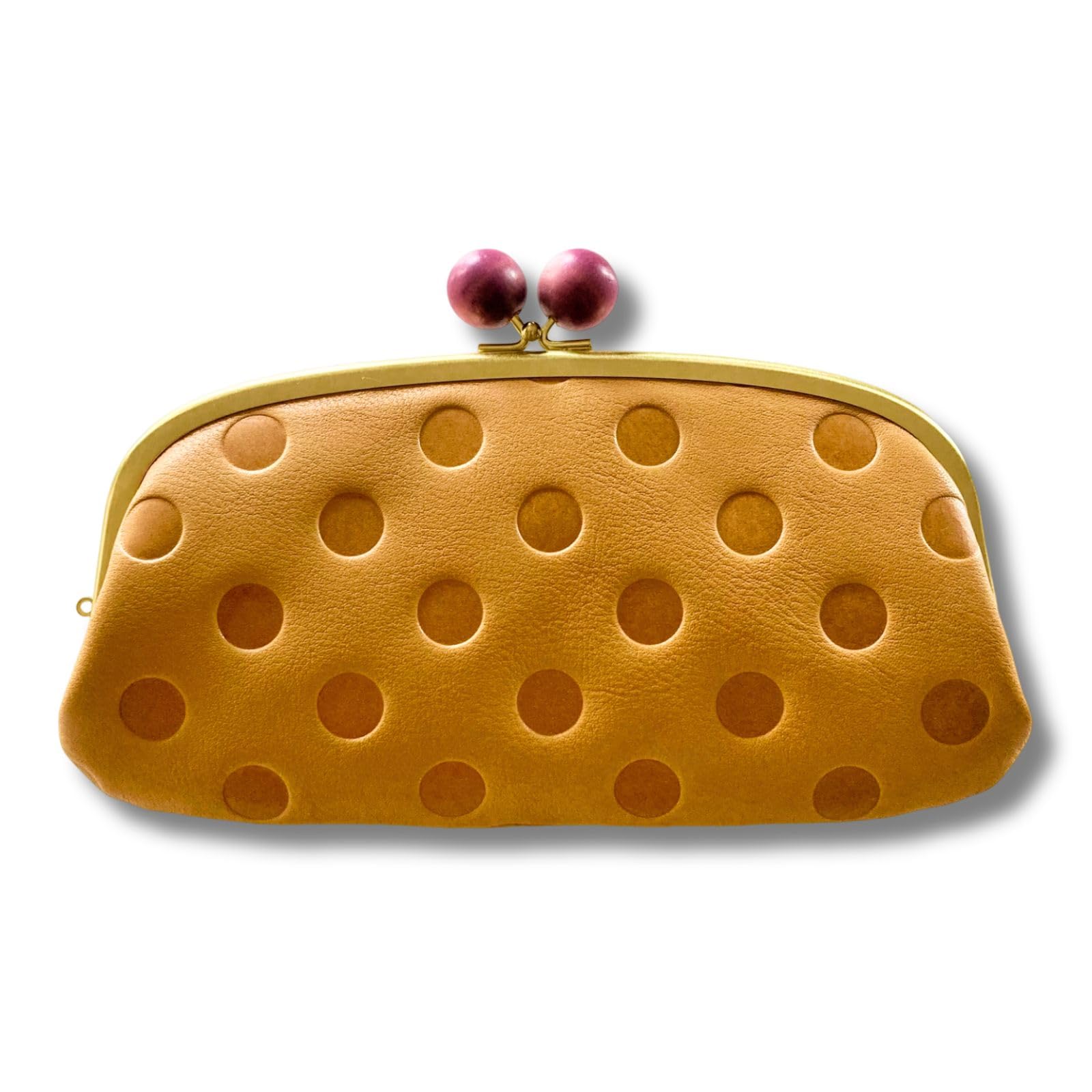 Genuine leather long wallet with a clasp made in featuring a polka dot wooden a coin and a Large capacity and simple Product cbr0002 closure, Japan,
Genuine leather long wallet with a clasp made in featuring a polka dot wooden a coin and a Large capacity and simple Product cbr0002 closure, Japan,