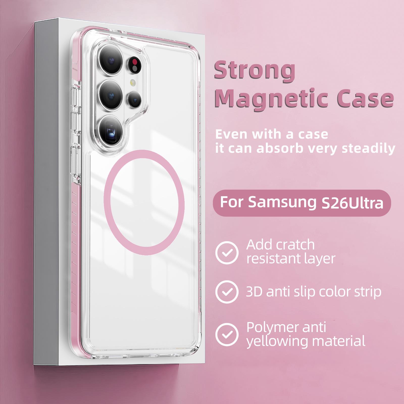 Samsung S26 Crystal Shield Magnetic S25+ Case S24 Ultra Drop-proof S23 Ultra Protective Cover Samsung S26 edge
Samsung S26 Crystal Shield Magnetic S25+ Case S24 Ultra Drop-proof S23 Ultra Protective Cover Samsung S26 edge