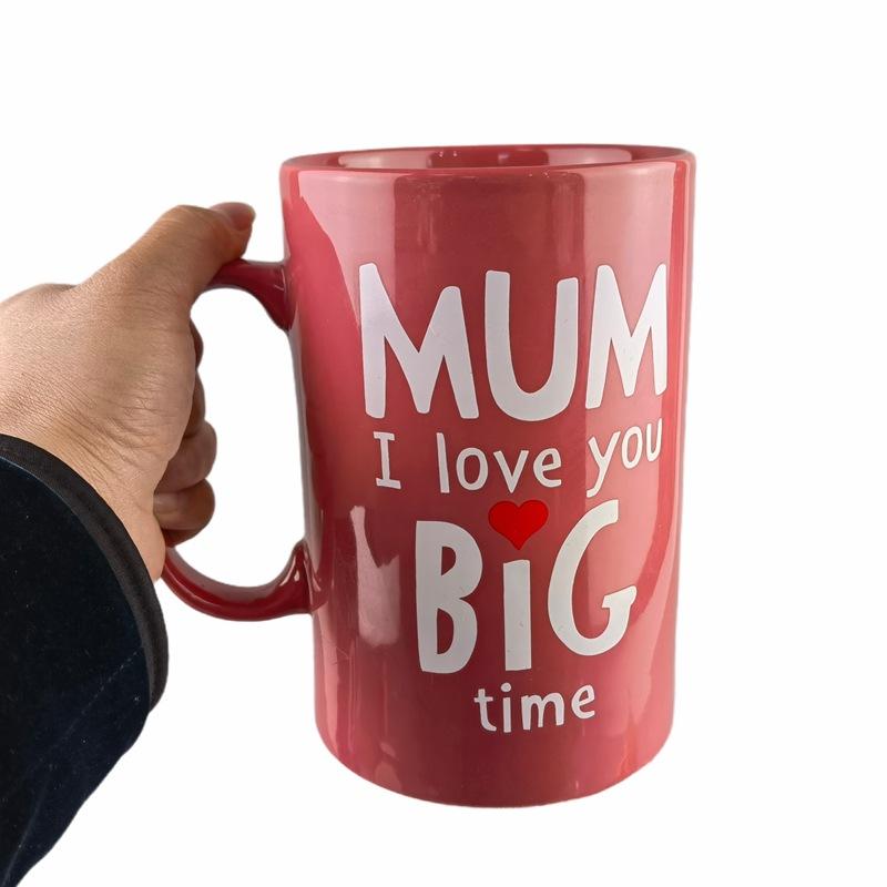 Кружка для воды большого размера, бытовая кружка большой вместимости, очень большая 1600 мл, керамическая кружка, креативный подарок для офиса, общежития 1.1L-2L