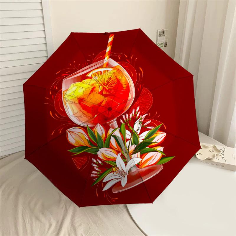 1PC cocktail flowersAutomatic Open/Close Umbrella with Windproof, 8-Rib Sturdy Canopy, Durable Ribs, Fashionable Design, Outdoor Accessory, Fun Prin,
1PC cocktail flowersAutomatic Open/Close Umbrella with Windproof, 8-Rib Sturdy Canopy, Durable Ribs, Fashionable Design, Outdoor Accessory, Fun Prin,