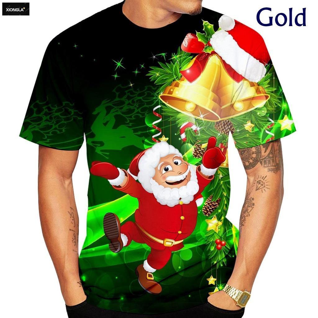 Веселая футболка с 3D-принтом Санта-Клауса, мужская и женская одежда для кануна Рождества, футболка с коротким рукавом для пары 6XL
Веселая футболка с 3D-принтом Санта-Клауса, мужская и женская одежда для кануна Рождества, футболка с коротким рукавом для пары 6XL